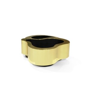 wave small polished brass