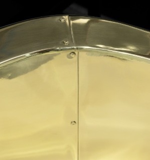 wave small polished brass