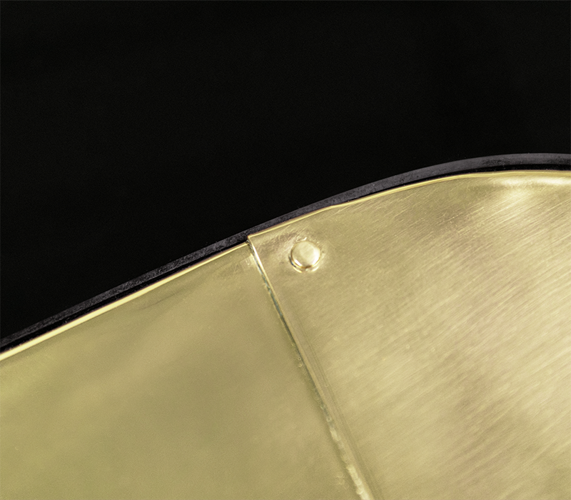 Wave Polished Brass Center Table mobile image 5