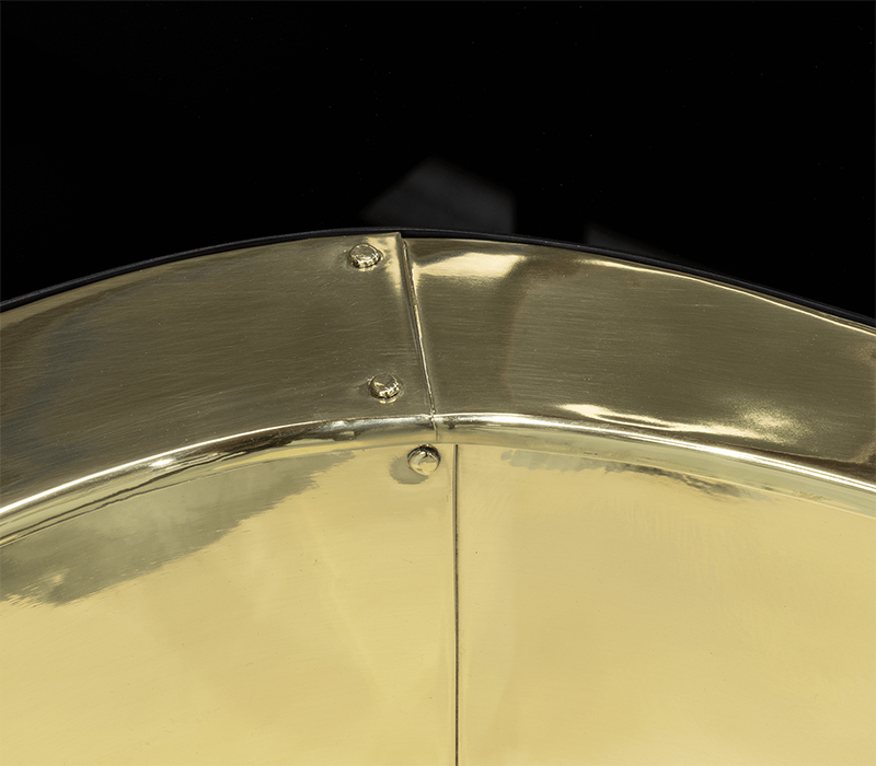 Wave Polished Brass Center Table mobile image 6