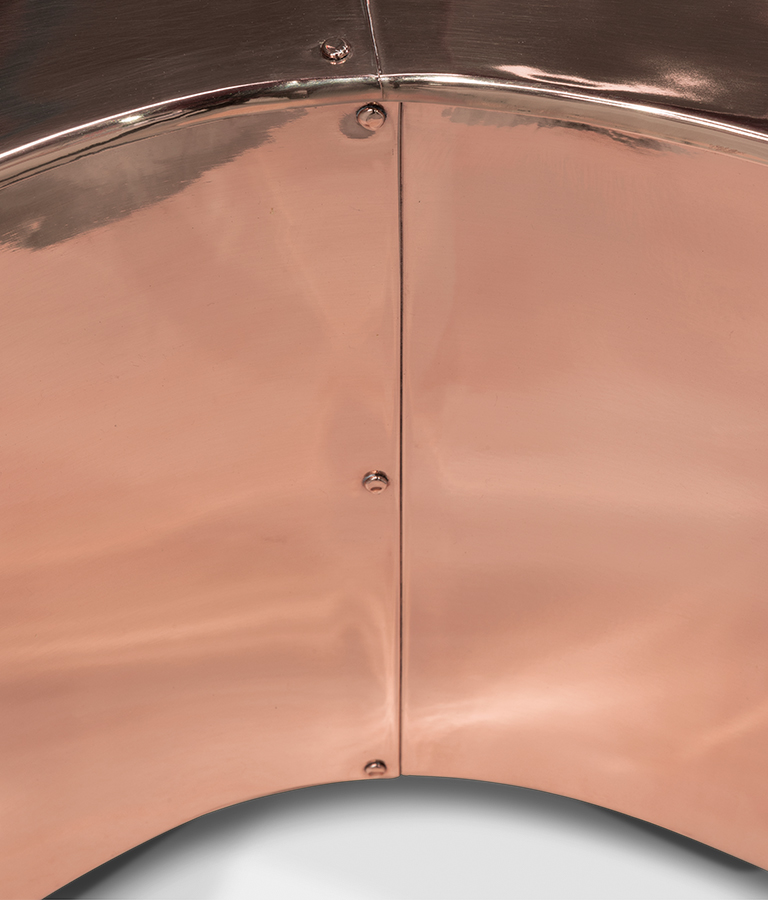 wave small polished copper