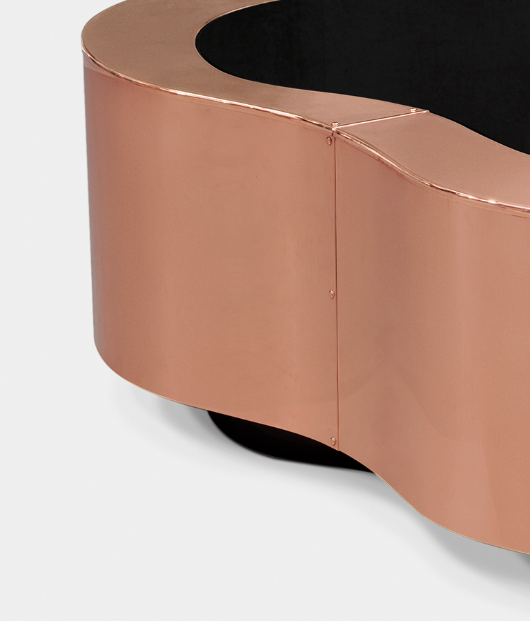 wave small polished copper