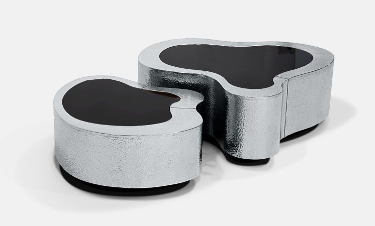 wave hammered stainless steel