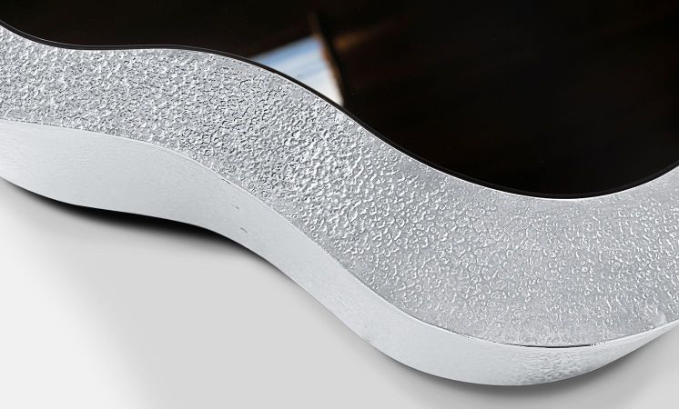 wave hammered stainless steel