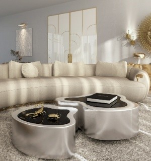 wave  polished stainless steel