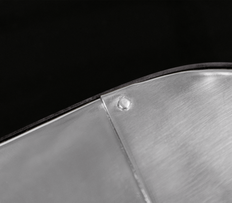 Wave  Polished Stainless Steel Center Table mobile image 3