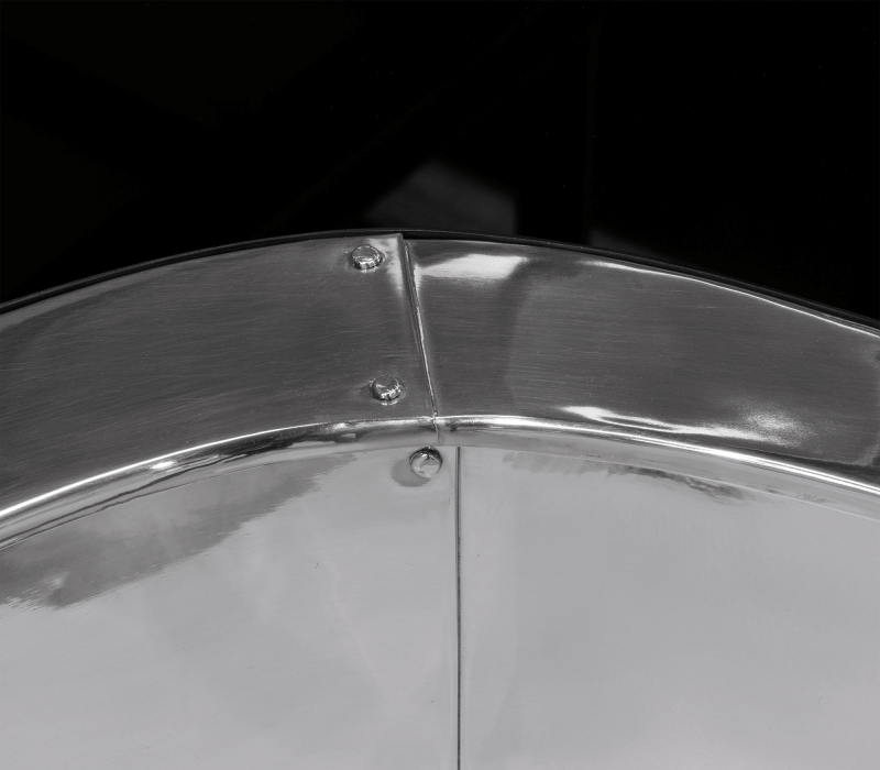 Wave  Polished Stainless Steel Center Table mobile image 4