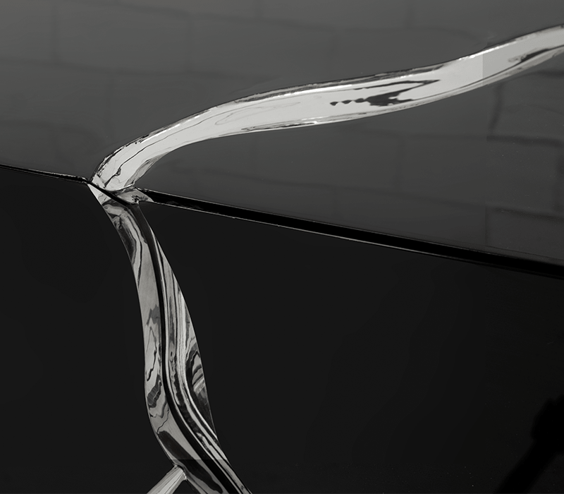 Lapiaz Black Silver Sideboard mobile image 4
