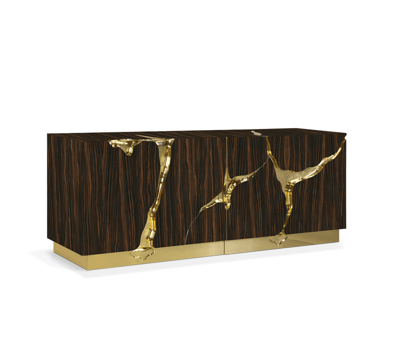 Lapiaz Ebony Sideboard mobile image 2