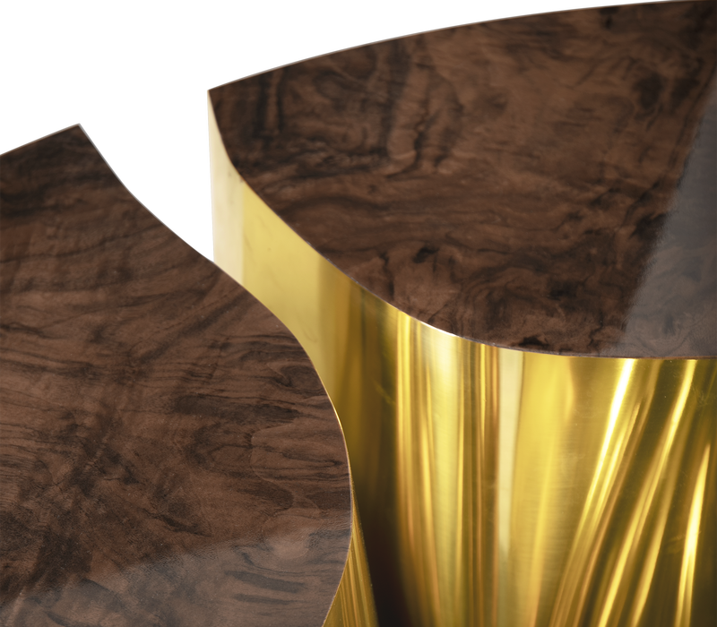 Lapiaz Oval Walnut Center Table mobile image 7