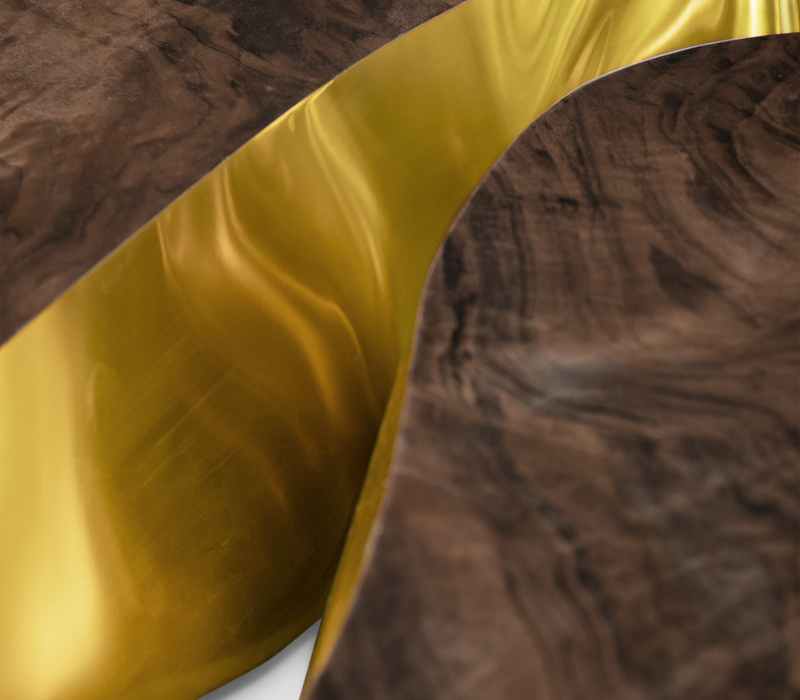 Lapiaz Oval Walnut Center Table mobile image 8
