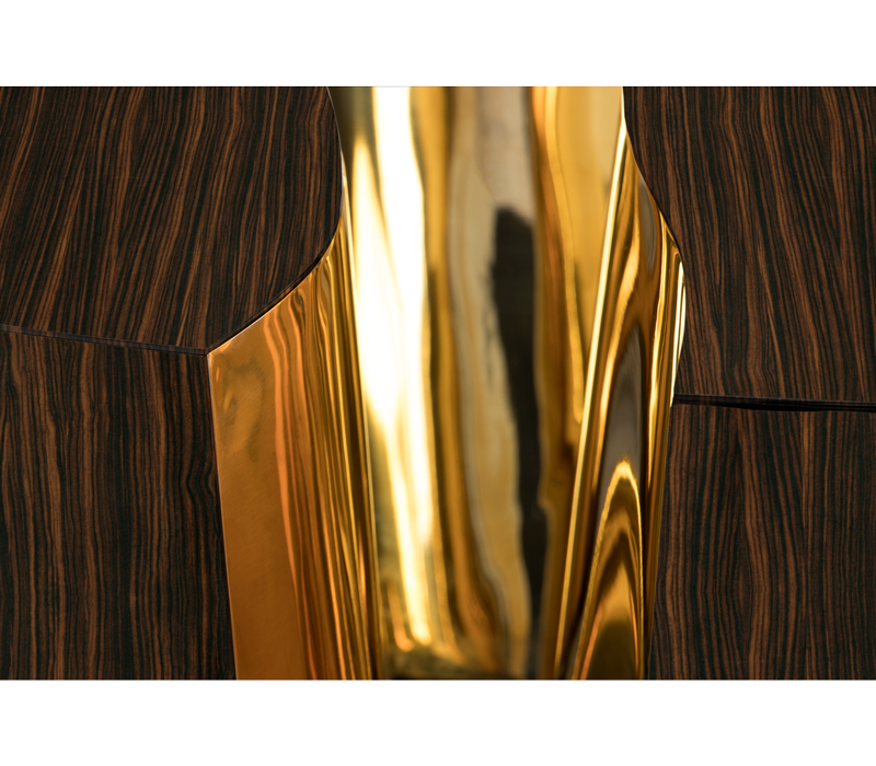 Lapiaz Oval Ebony Center Table mobile image 4