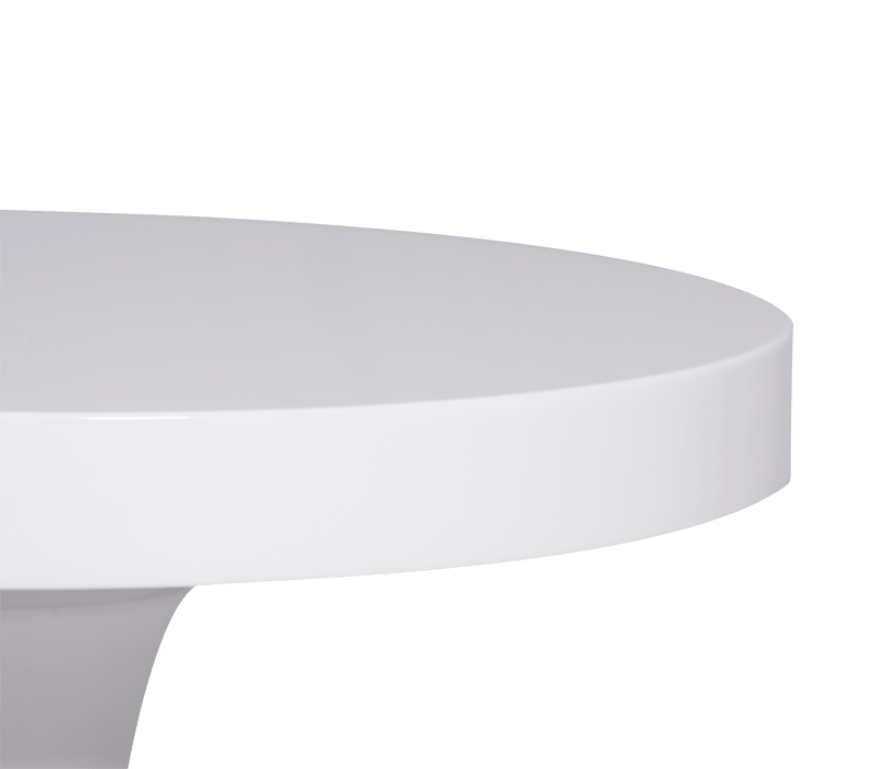 Hudson White Side Table mobile image 3