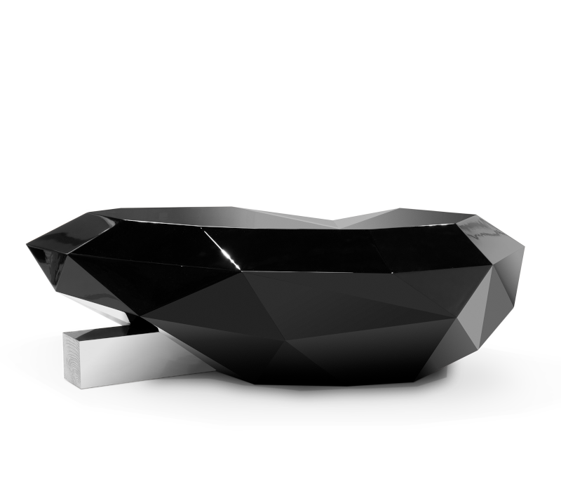 Diamond Black Center Table mobile image 1