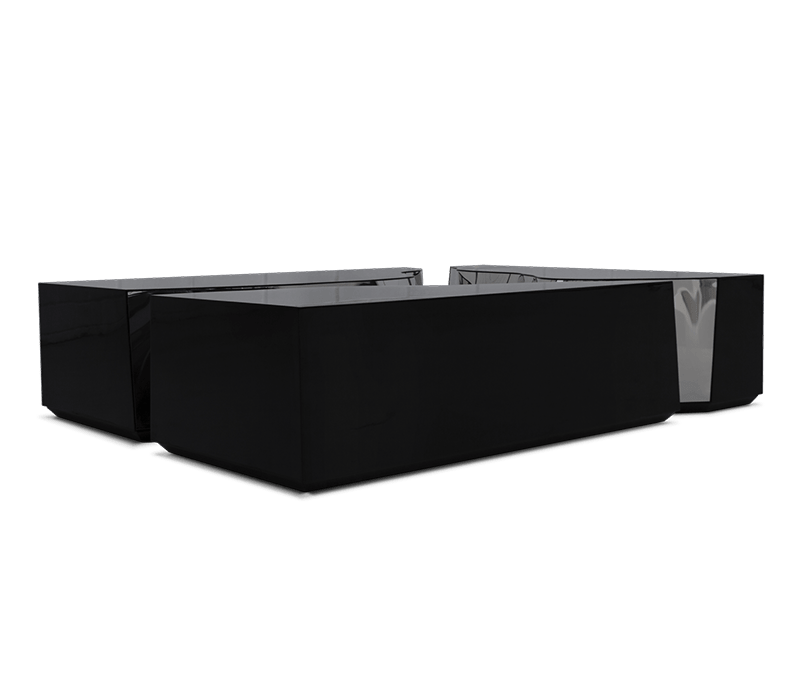 Lapiaz Black And Silver Center Table mobile image 1