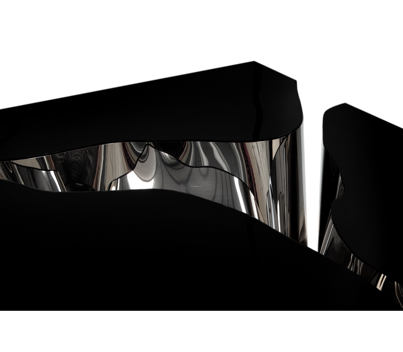 Lapiaz Black And Silver Center Table mobile image 3