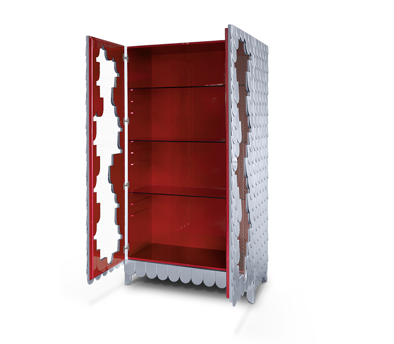 Oporto Red Cabinet mobile image 5