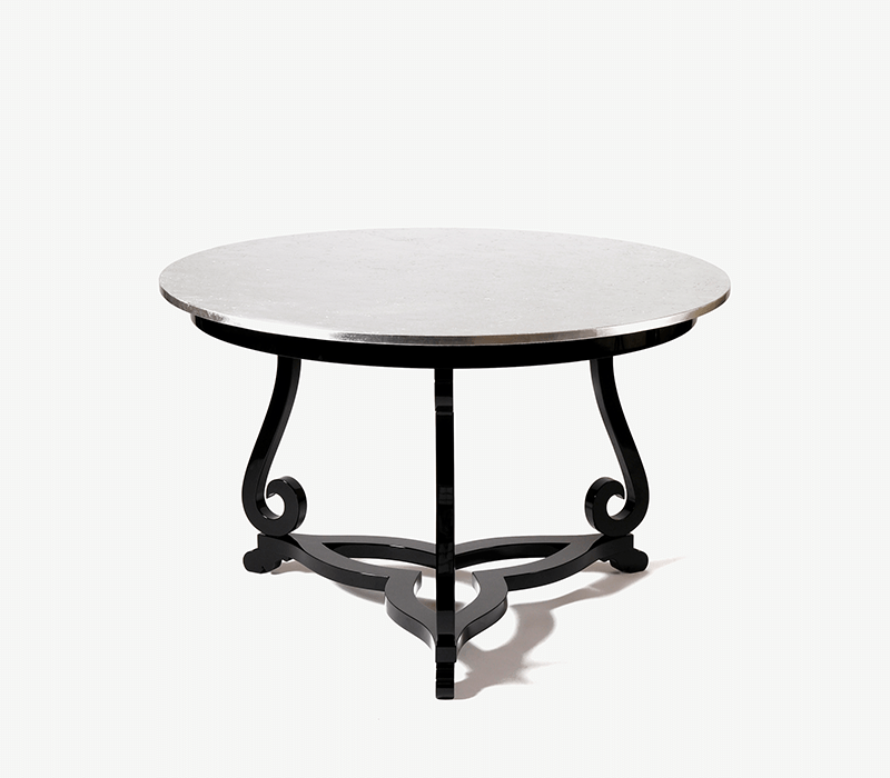 Flourish Silver Pedestal Table mobile image 1