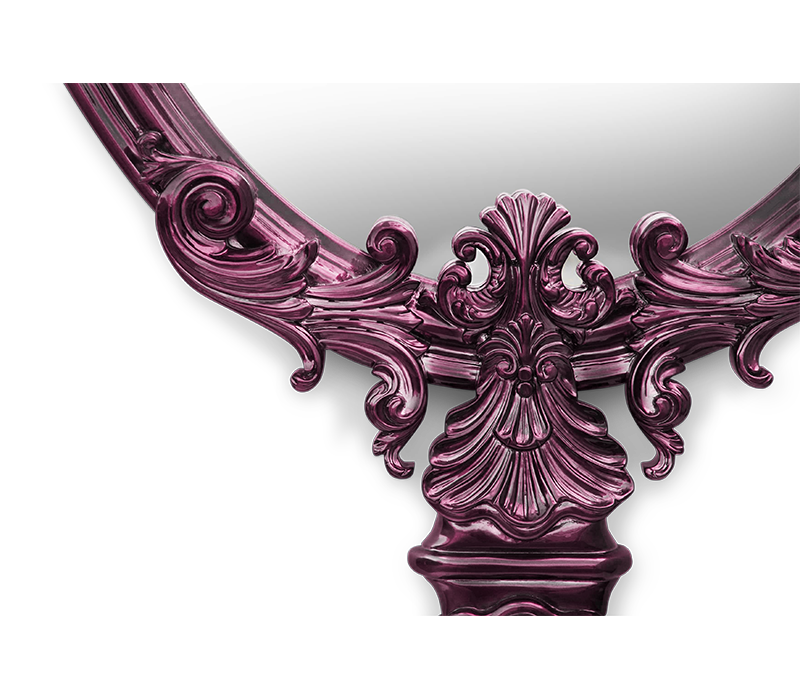Marie Antoinette Amethyst Mirror mobile image 3