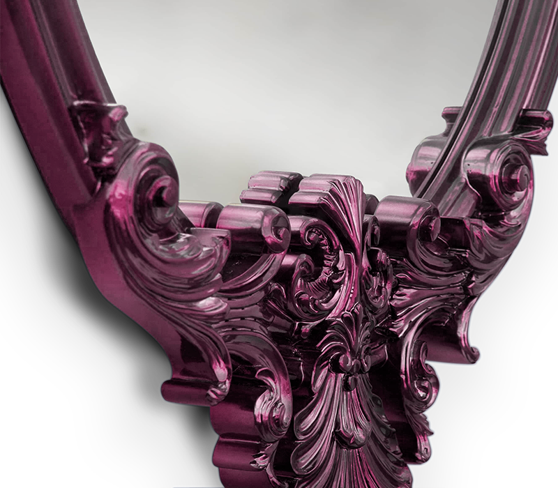 Marie Antoinette Amethyst Mirror mobile image 4