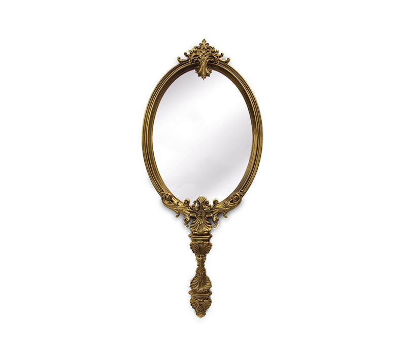 Marie Antoinette Gold Mirror mobile image 1