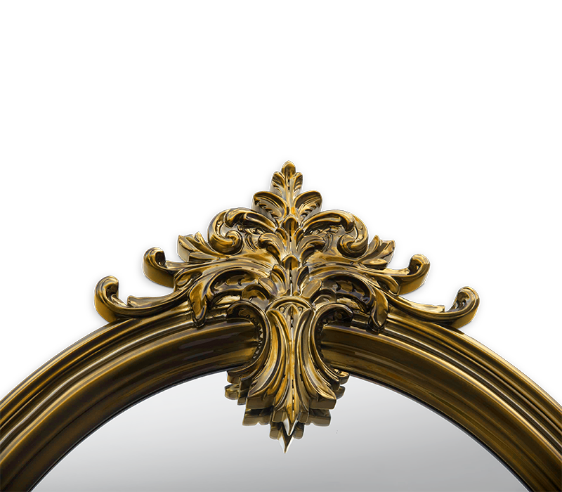Marie Antoinette Gold Mirror mobile image 2