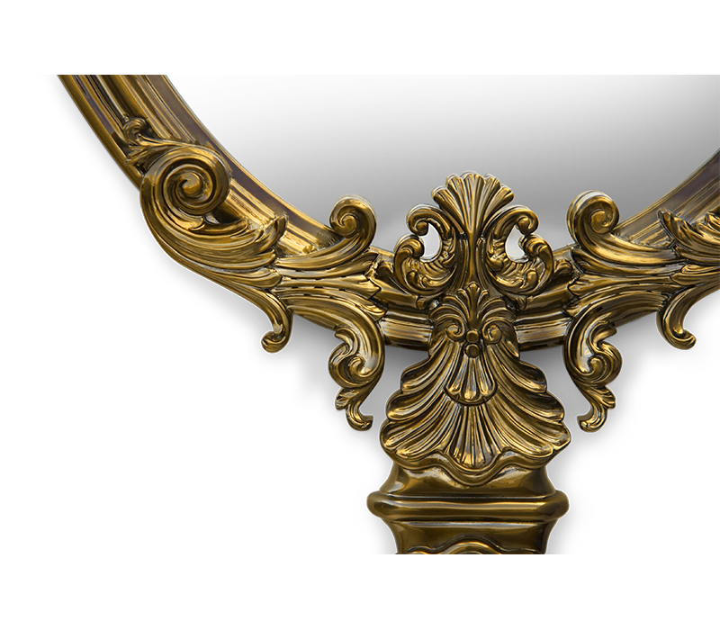 Marie Antoinette Gold Mirror mobile image 3