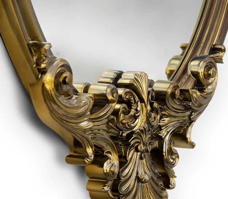 Marie Antoinette Gold Mirror mobile image 4