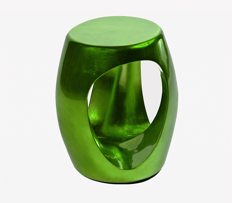 Carved Emerald Stool mobile image 1