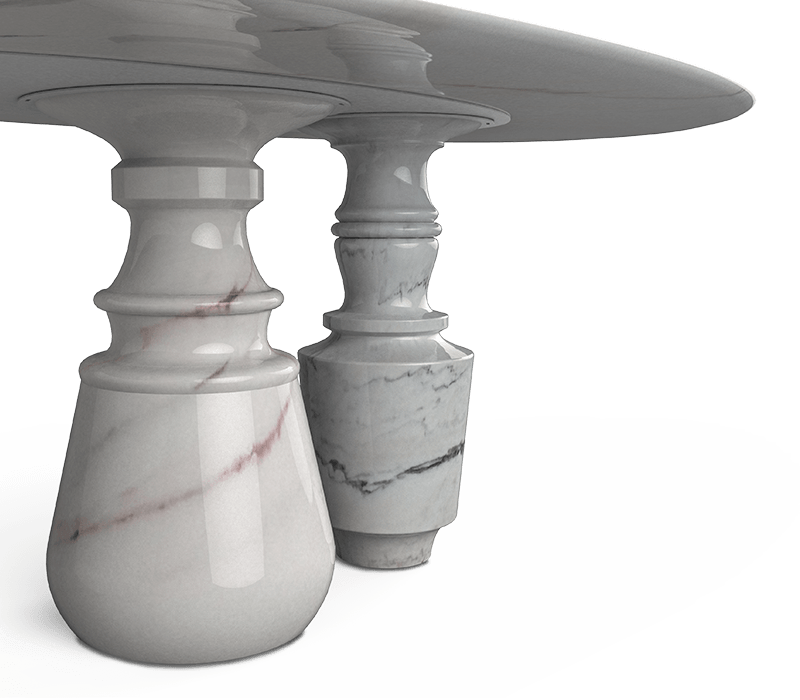 Pietra Oval Estremoz Dining Table mobile image 3