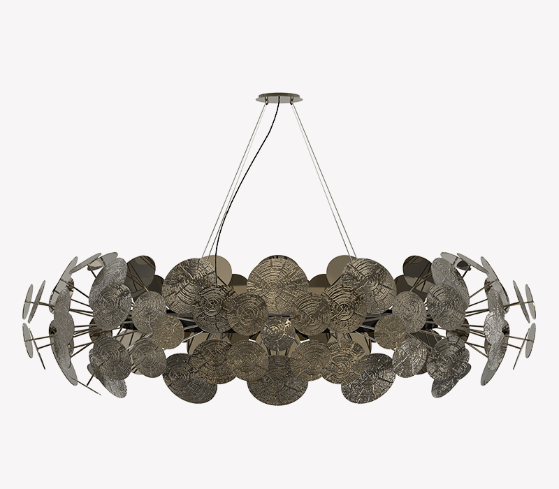 Newton Patina Chandelier Suspension Lamp mobile image 1