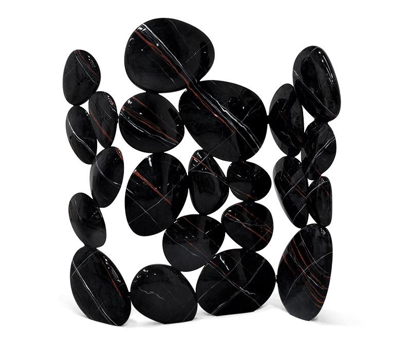 Faux-marble Folding Screen mobile image 1