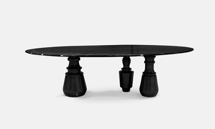 pietra oval xl nero marquina