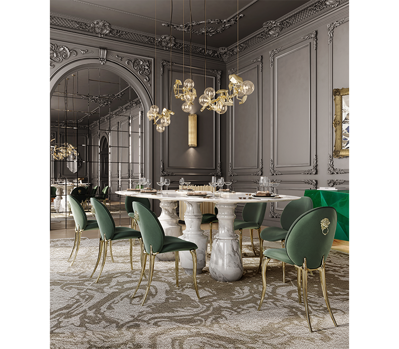 Pietra Oval XL Estremoz Dining Table mobile image 4