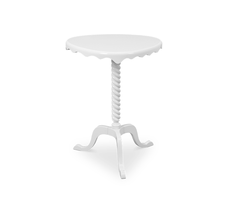 Ottoman White Side Table mobile image 3