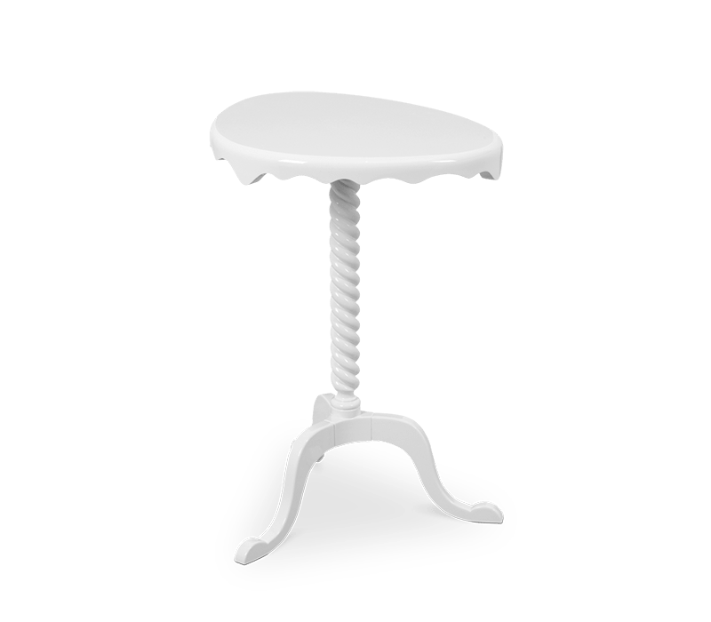 Ottoman White Side Table mobile image 4