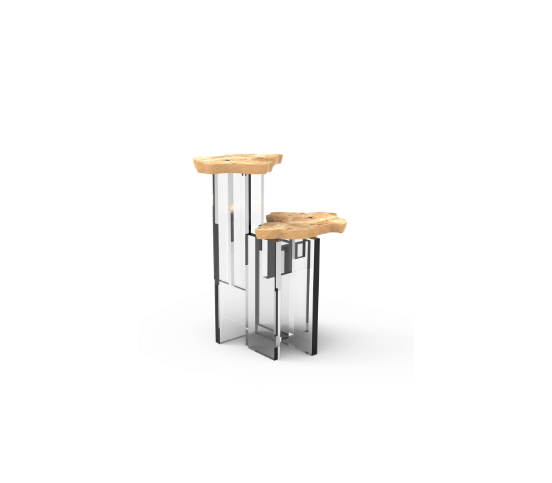 Monet Poplar Side Table mobile image 1
