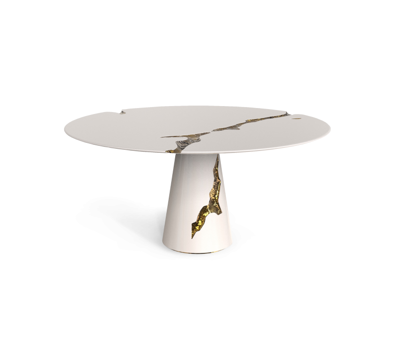 Lapiaz White Dining Table mobile image 1