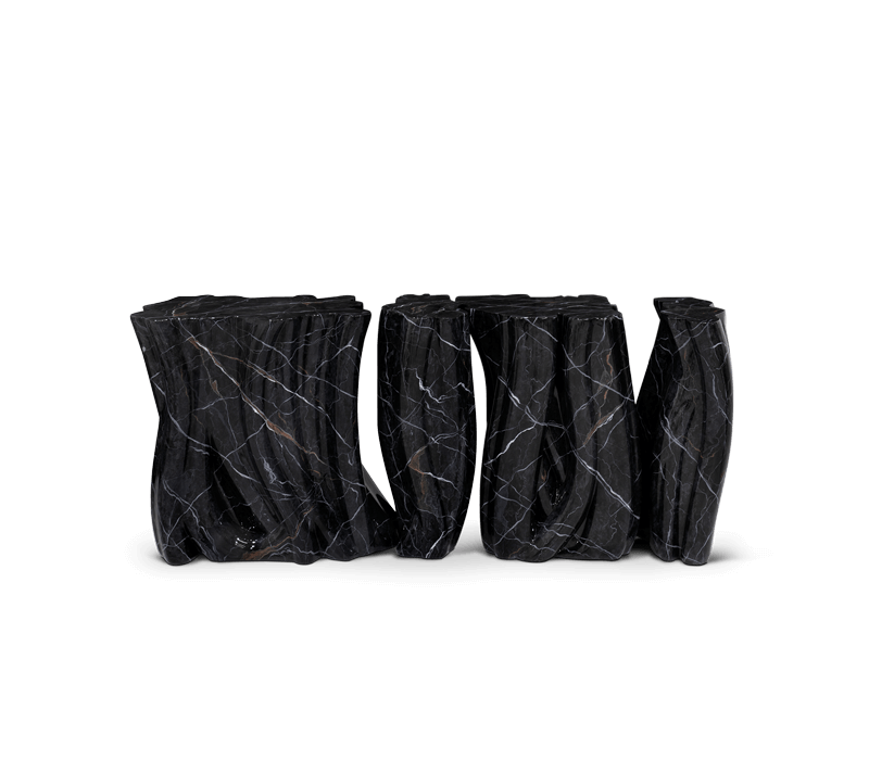 Monochrome Faux-marble Console mobile image 1