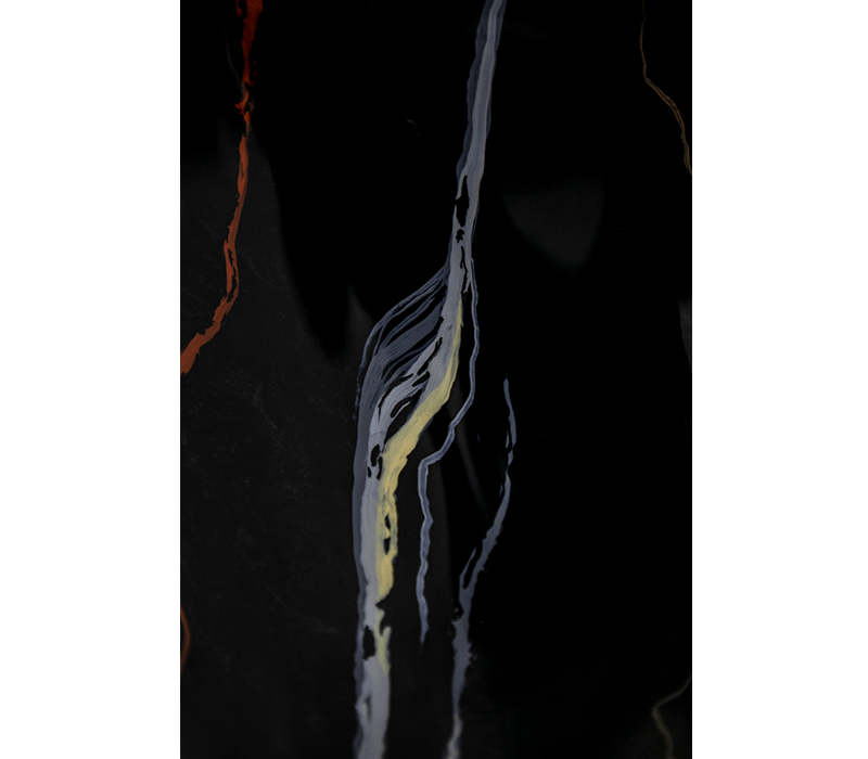 Monochrome Faux Marble Side Table mobile image 4