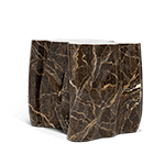 Monochrome Brown Faux-Marble