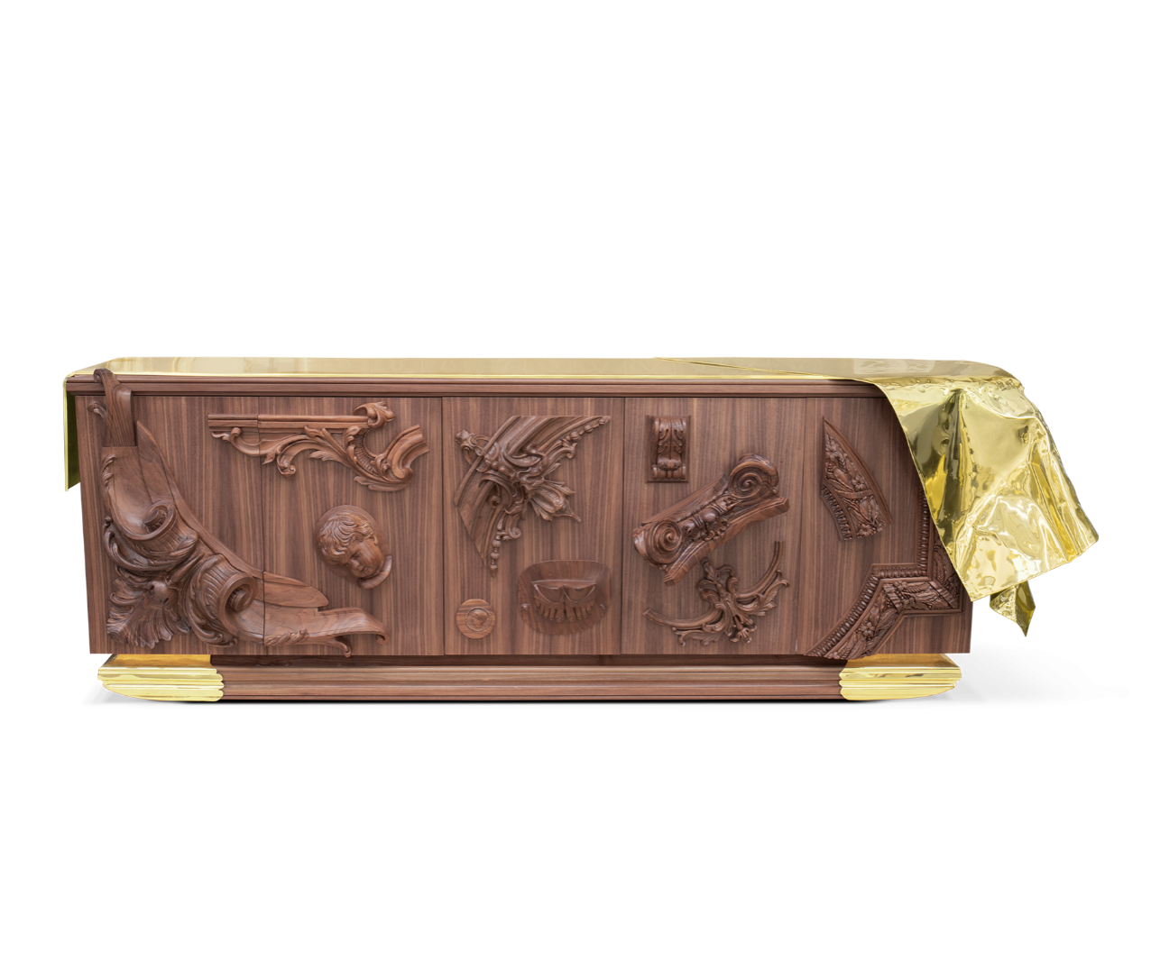 Contemporary voltaire walnut by Boca do Lobo
