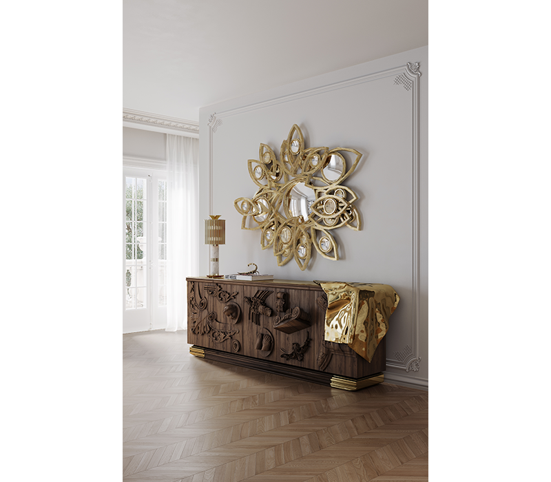 Voltaire Walnut Sideboard mobile image 10