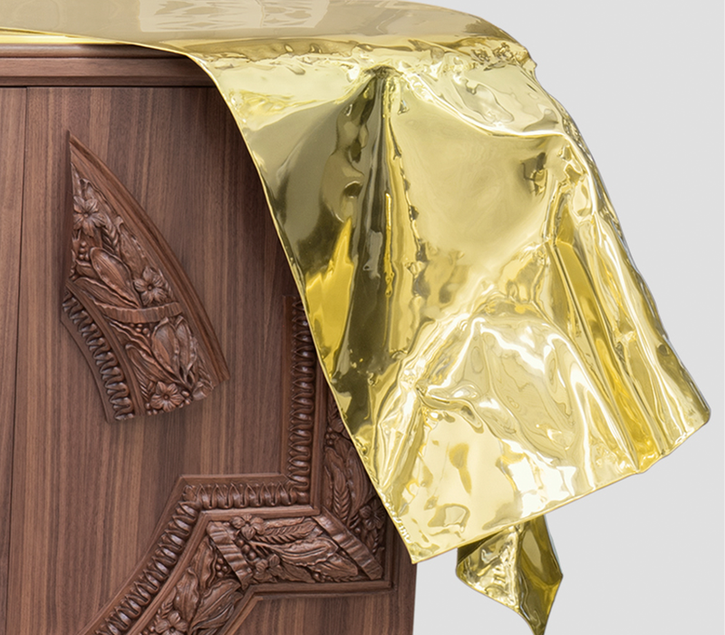 Voltaire Walnut Sideboard mobile image 7