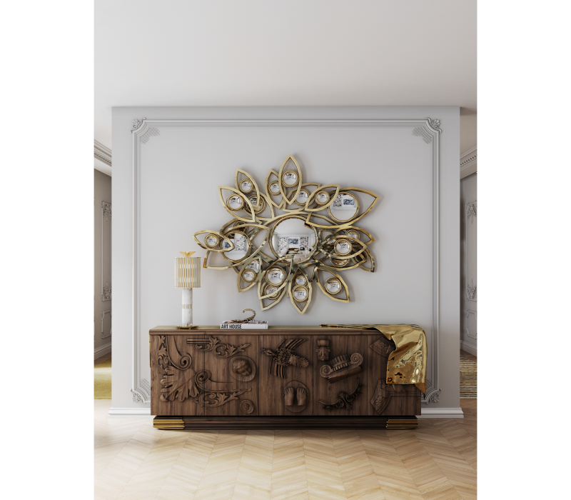 Voltaire Walnut Sideboard mobile image 9