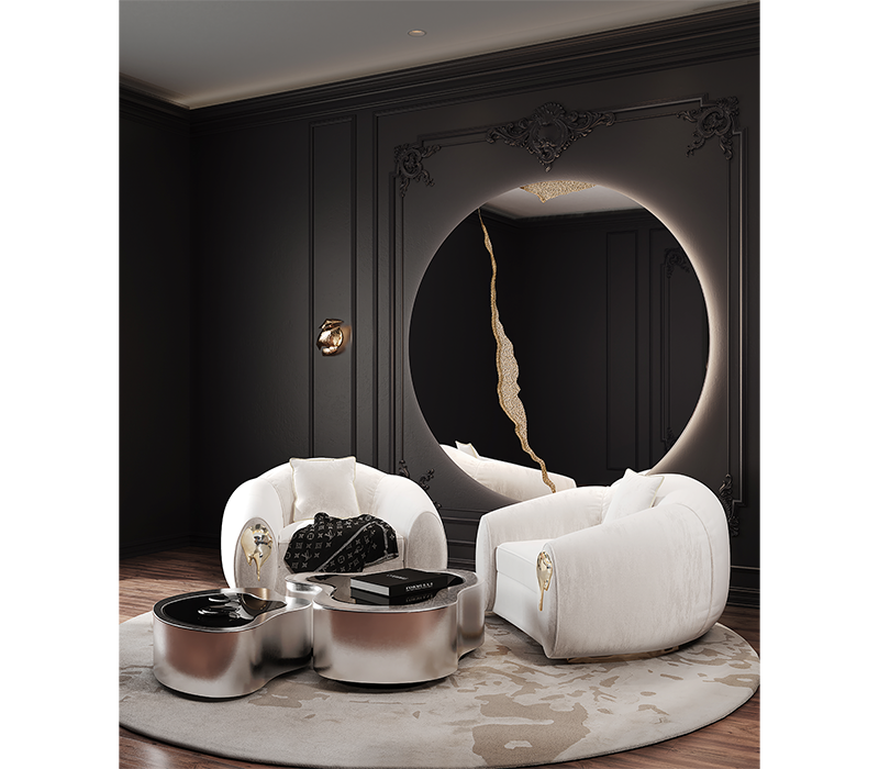 Lumiere Round II Mirror mobile image 5