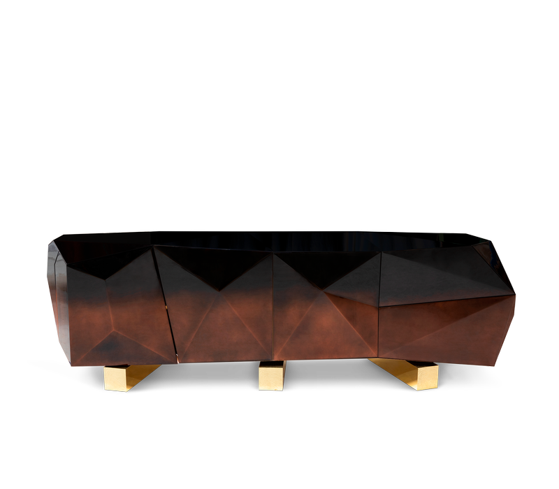 Diamond Chocolate XL Sideboard mobile image 1