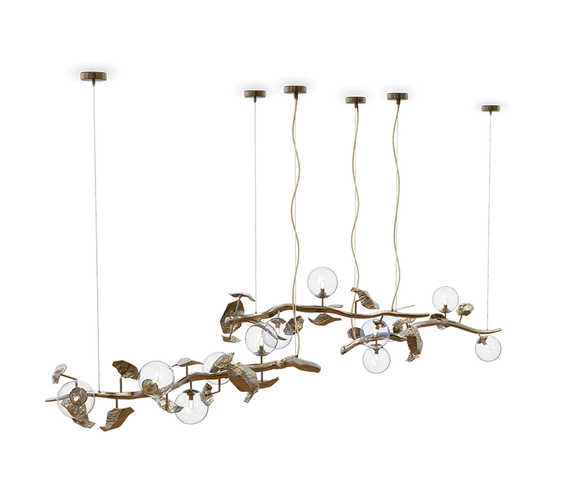 Hera Patina Suspension Lamp mobile image 2