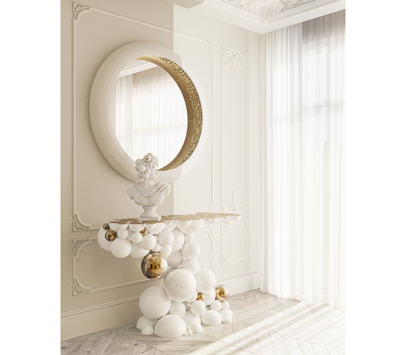 Newton White Console mobile image 10