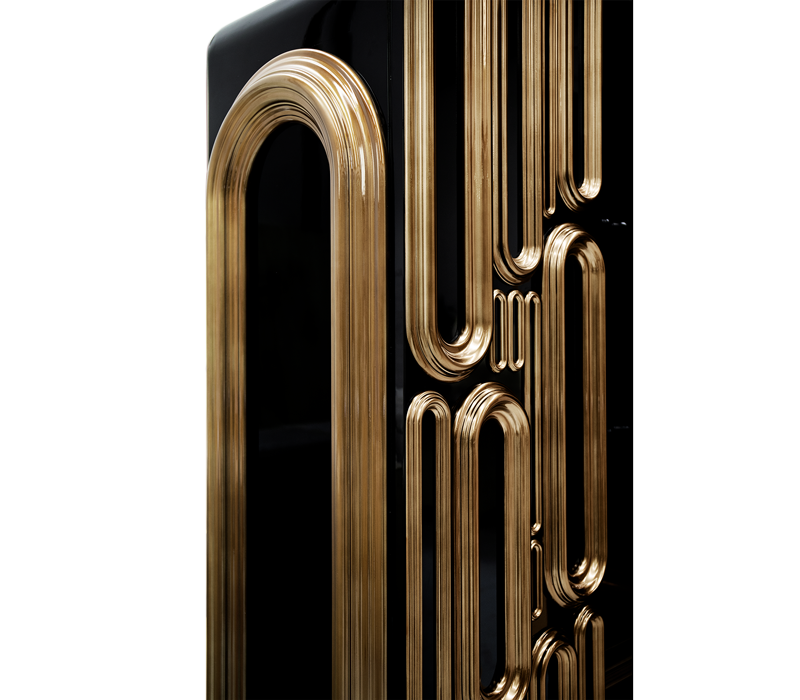 Oblong Gold Cabinet mobile image 10
